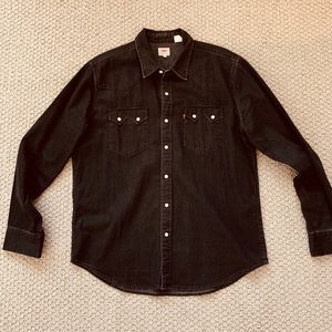 Levi’s Sawtooth Western Denim Shirt Sz XL